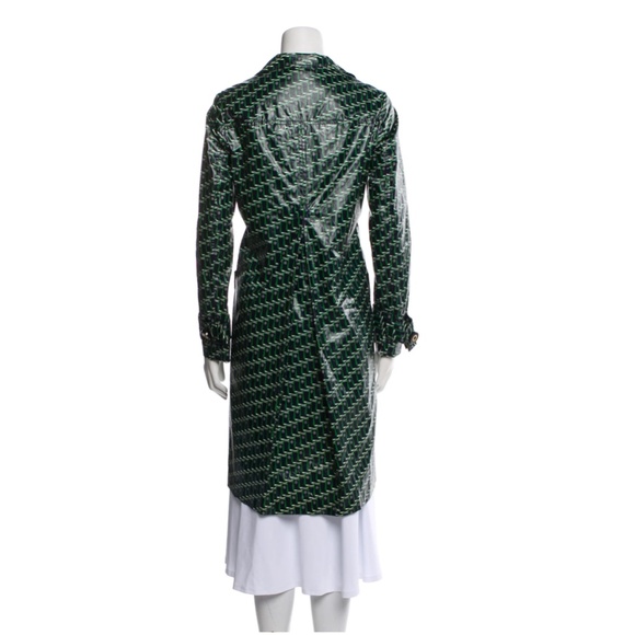 419. TORY BURCH Rain Boot Print Raincoat Jacket EUC Sz 2 - Picture 3 of 3